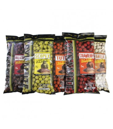 Dynamite 2 kilo boilies 20 mm Strawberry blast shelf life